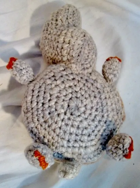 NEW NWT HANDMADE Wool Plush HAND KNIT TURTLE TORTOISE Stuffed Animal AFRICA Doll Toy