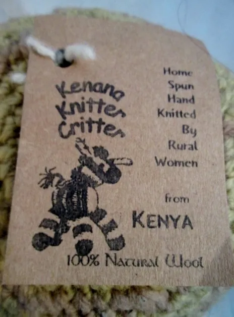 NEW NWT HANDMADE Wool Plush HAND KNIT TURTLE TORTOISE Stuffed Animal AFRICA Doll Toy