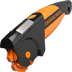 Orange Ninja All-in-1 Garden Tool & Knife Sharpener for Lawn Mower Blade