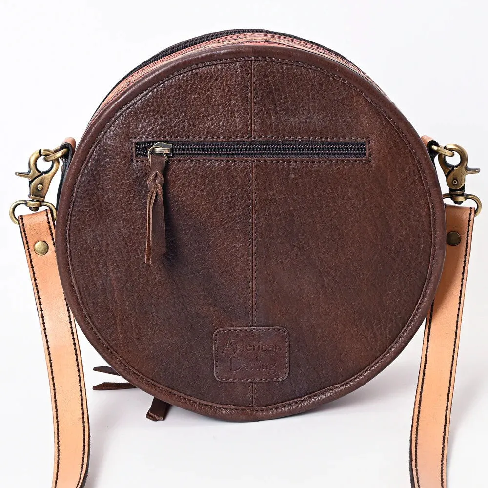 Orchard Prairie Western Leather Canteen Crossbody Purse