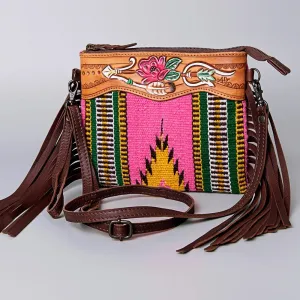 Paradise Western Leather Crossbody Purse
