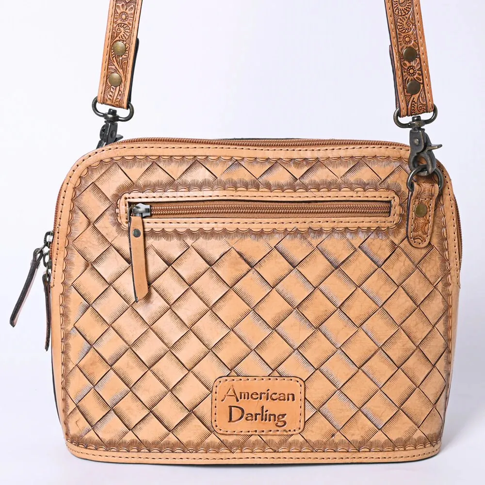 Peak Park Hand Tooled Leather Crossbody Purse