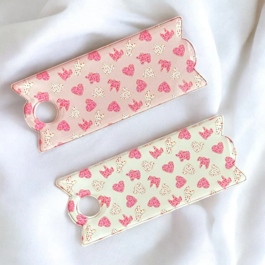 Pink Iced Animal Cookie Bow