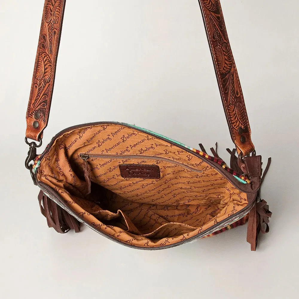 Prairie Village Western Leather Crossbody Purse