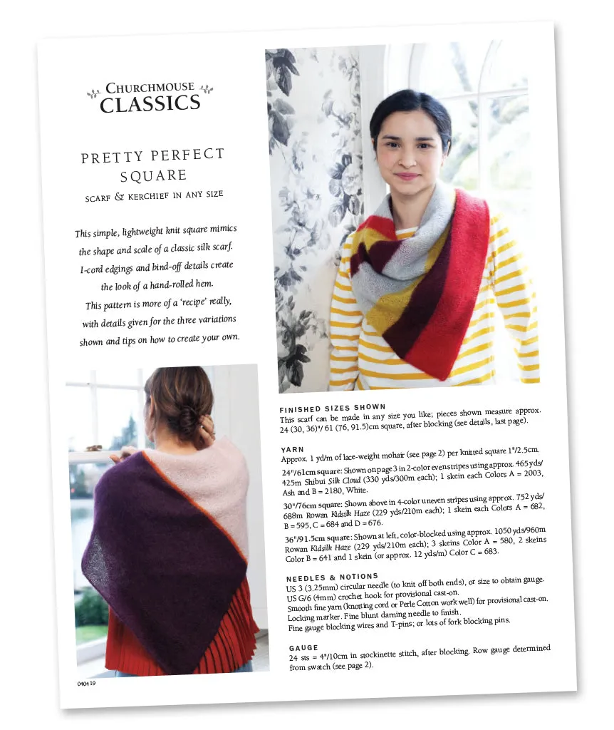 Pretty Perfect Square Using Catherine Lowe Silk Mohair 1