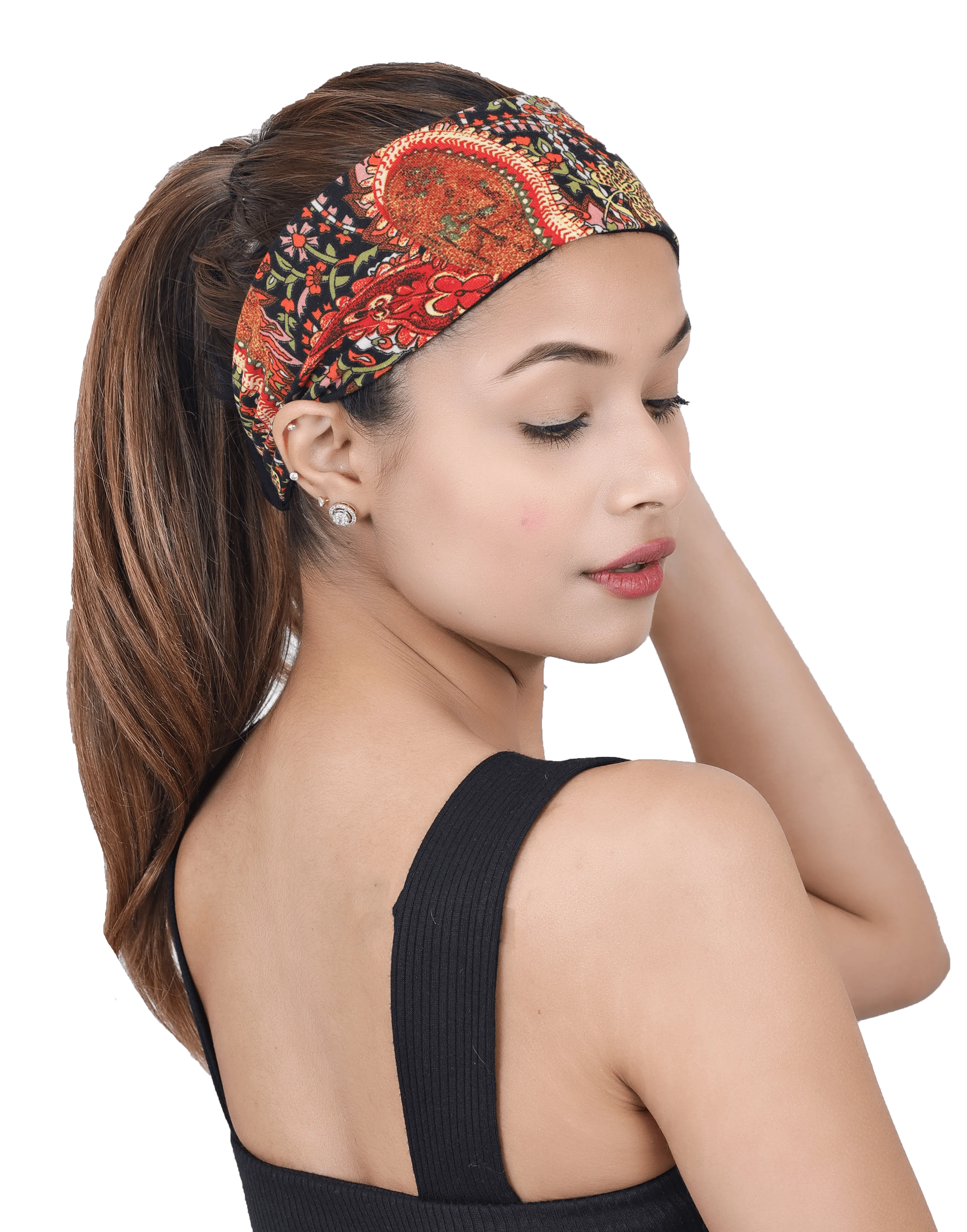 Printed Reversible Sports Headbands For Women