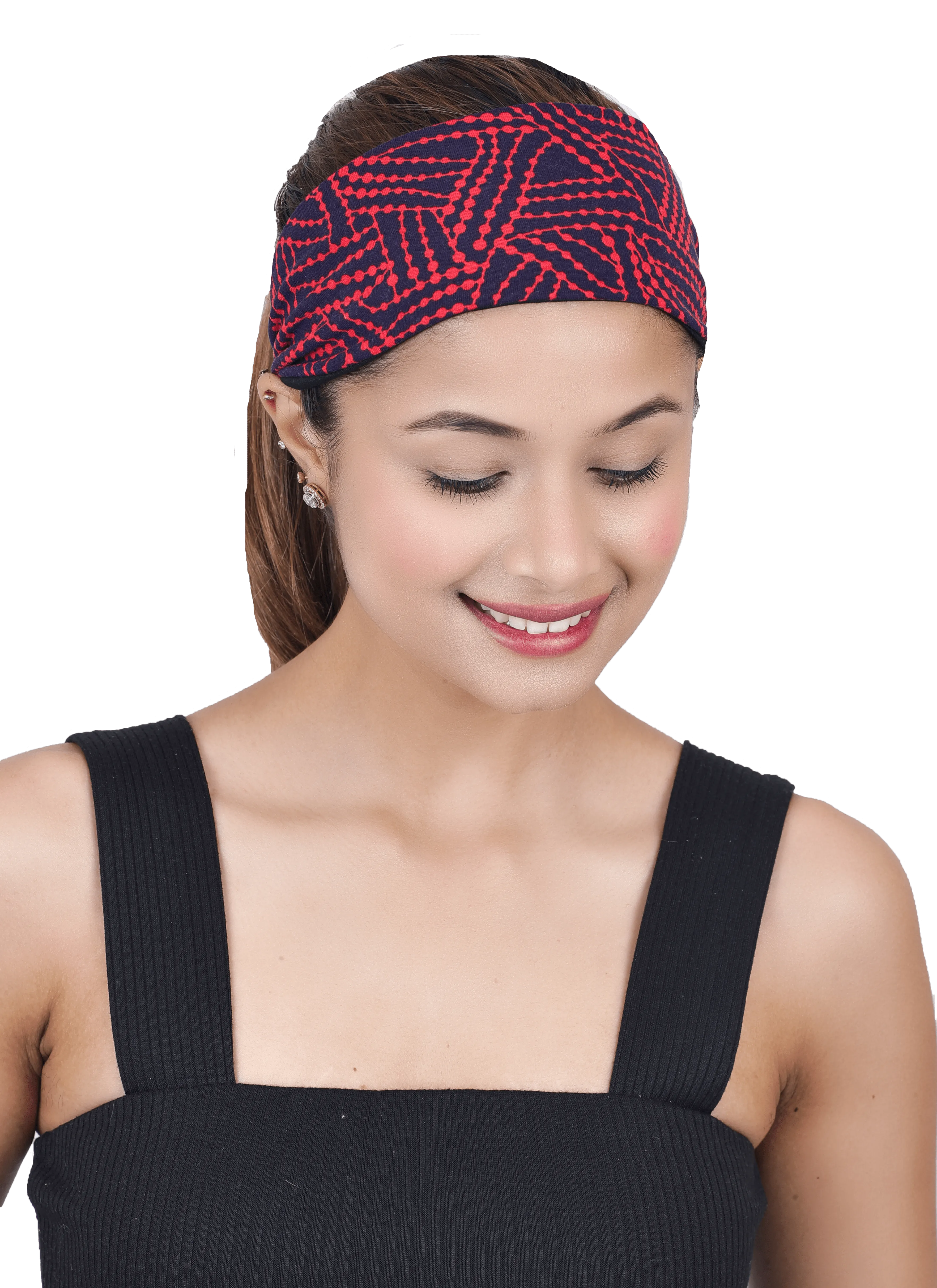 Printed Reversible Sports Headbands For Women