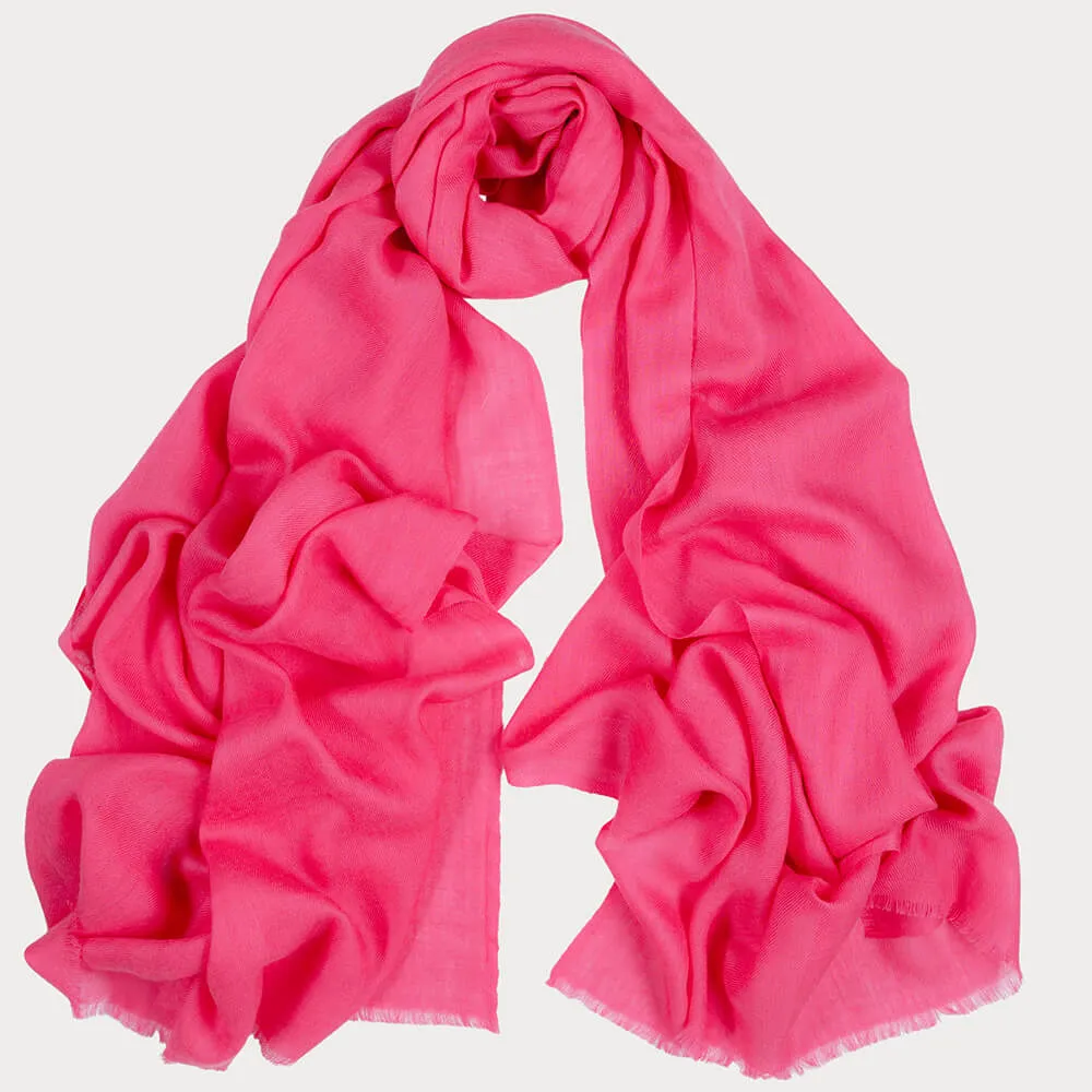 Radiant Rose Cashmere and Silk Wrap