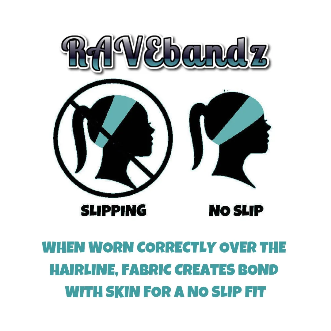 RAVEbandz The Pro - Wide Stretch Headband (Python)