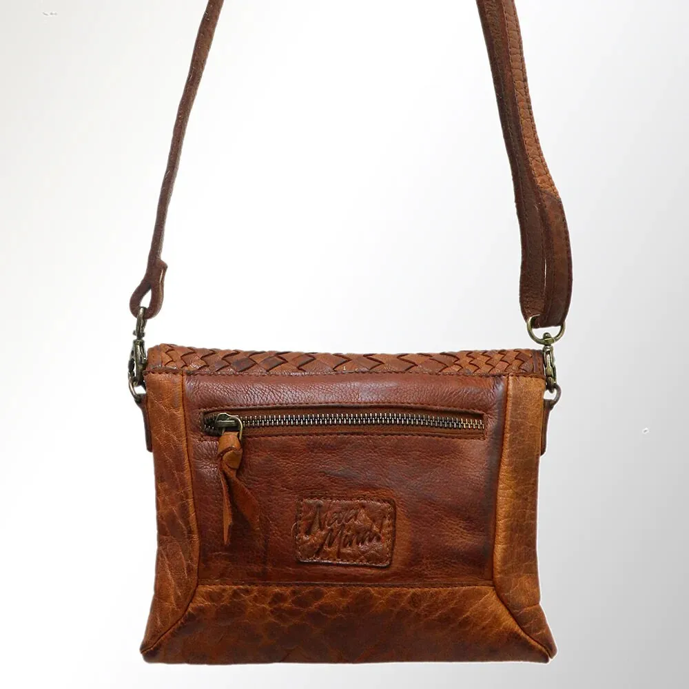 Ripley Tan Vintage Leather Crossbody Purse