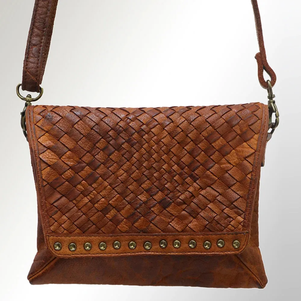 Ripley Tan Vintage Leather Crossbody Purse
