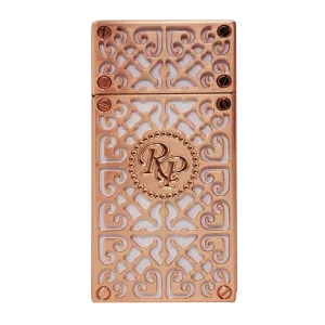 Rocky Patel Burn Lighter White & Rose Gold Body & Plates