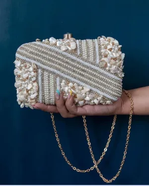 Saliha Hand Embroidered Clutch