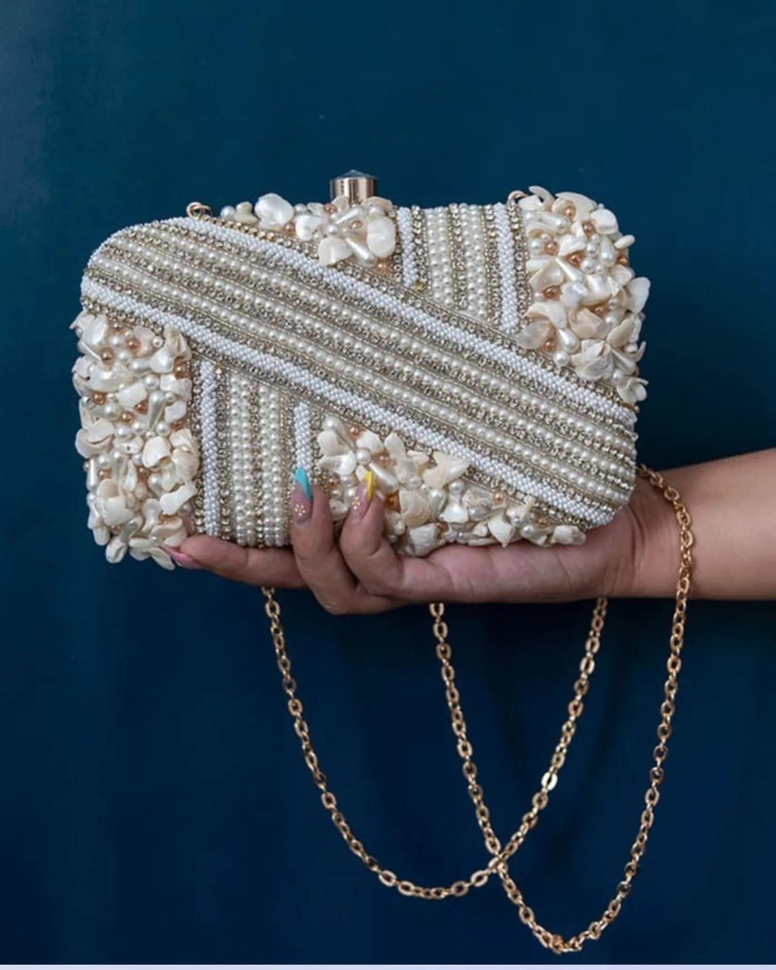 Saliha Hand Embroidered Clutch