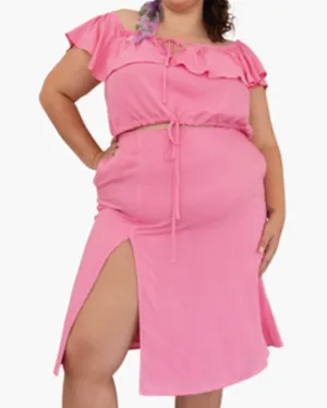 Samantha Ruffled All Day Set | PINK