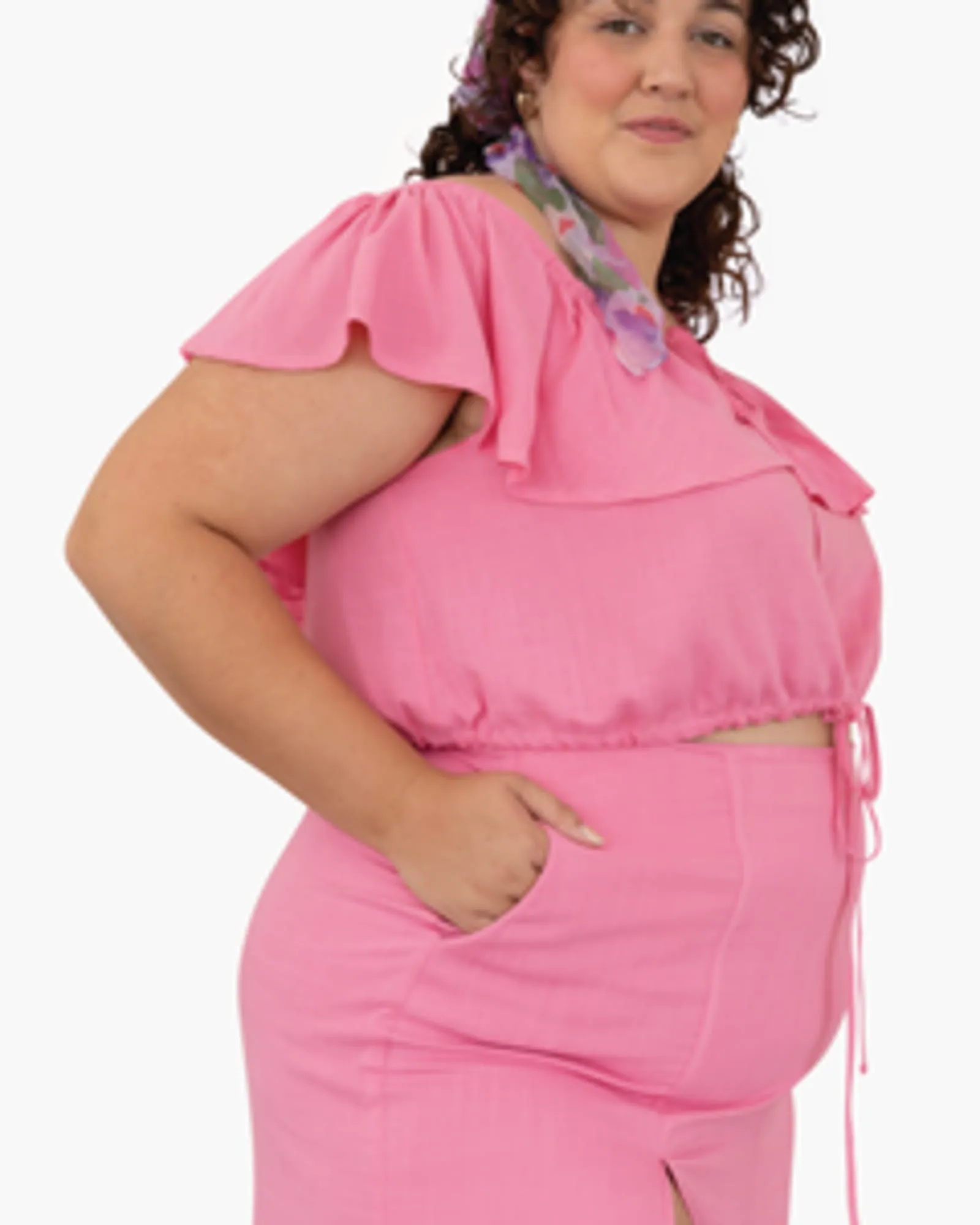 Samantha Ruffled All Day Set | PINK