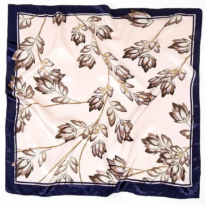 Shanghai Story Spring Artificial Silk Women's Satin Scarf Printed All-matching Scarf 90 Large Kerchief Mother's Day Gift