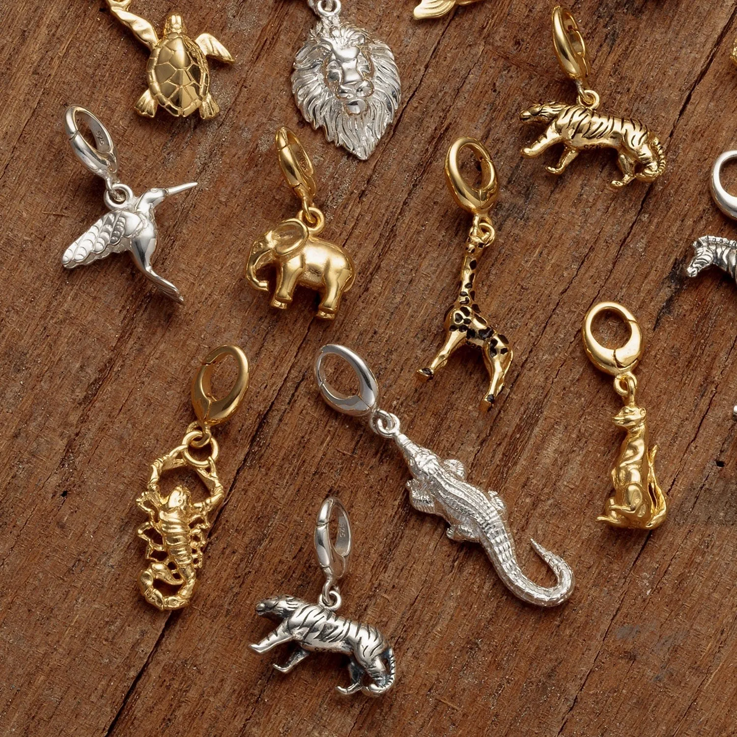 Silver Tiger Charm