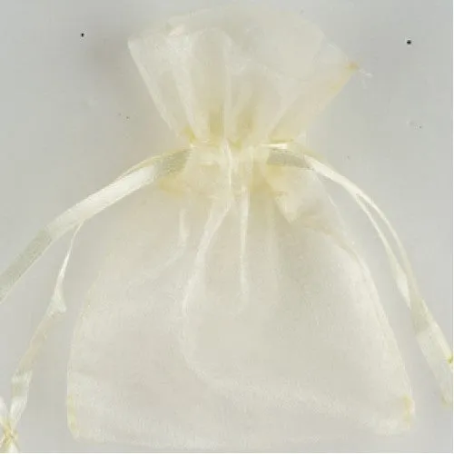 Small Organza Pouches - Ivory