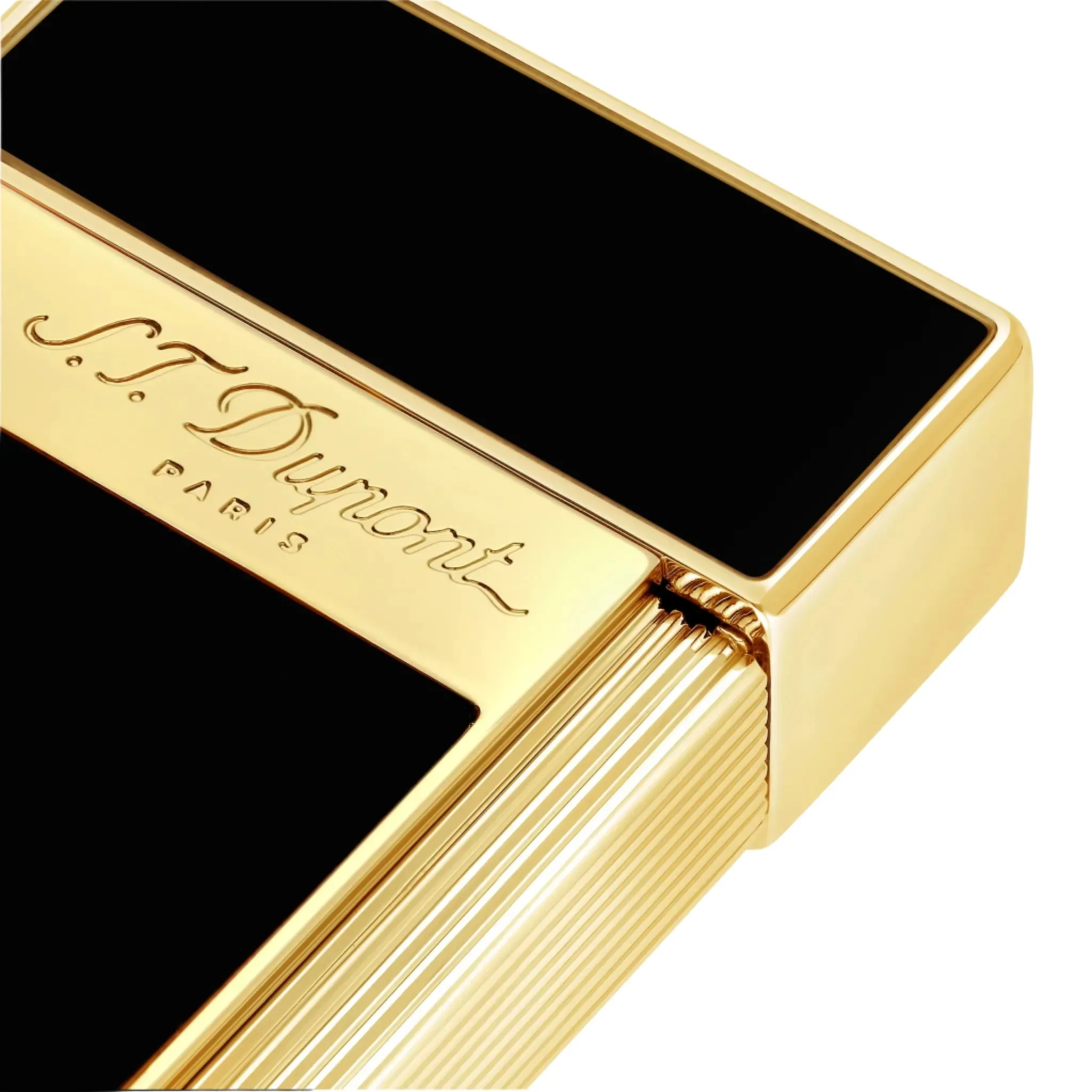S.T. Dupont Biggy Black and Gold Jet Flame Lighter