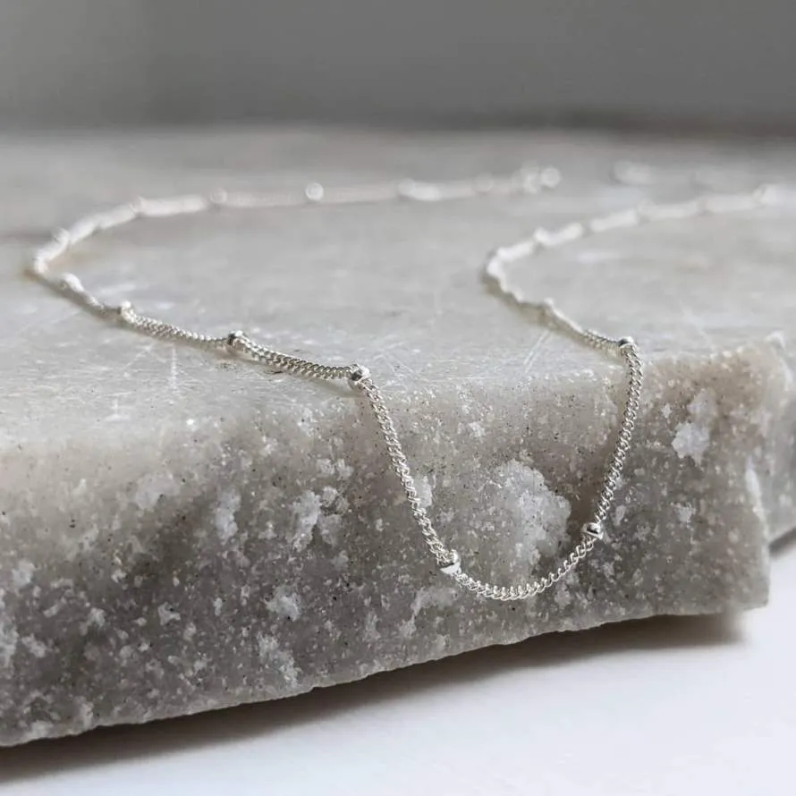 Sterling Silver Satellite Chain Necklace