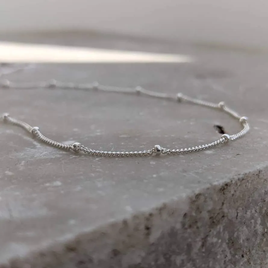Sterling Silver Satellite Chain Necklace