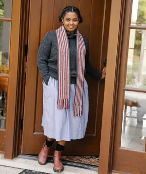 Striped Linen Stitch Scarf Using Brooklyn Tweed Arbor