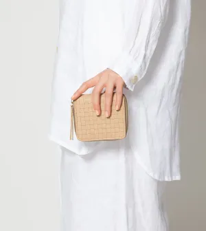Tiegs Small Zip Wallet | Bone
