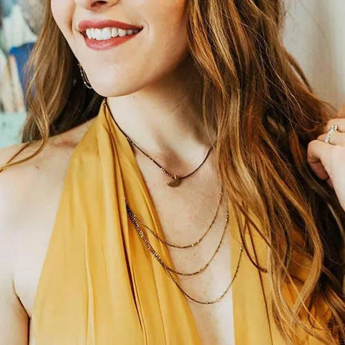 Triple Drape Necklace