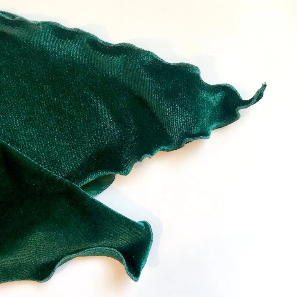 Velvet Chemo Head Scarf Bottle Green