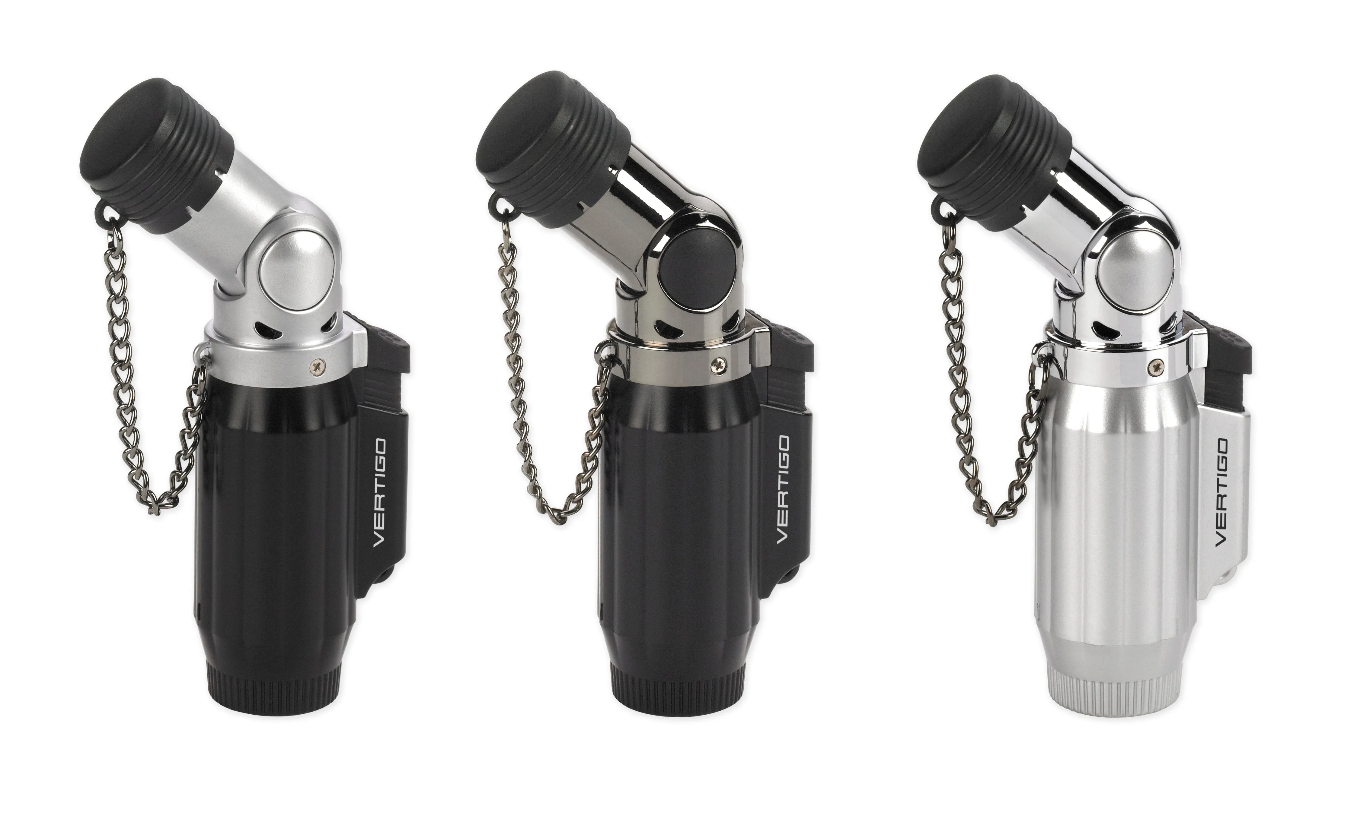 Vertigo Intimidator Quad (4) Flame Cigar Table Lighter. Click here to see Collection!