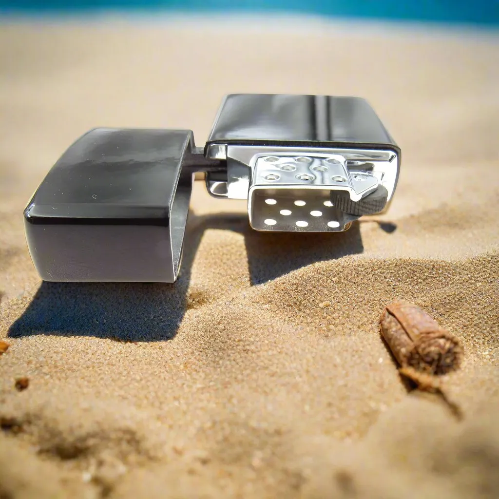 Vintage-Inspired Heavy-Duty Metal Butane Soft Flame Lighter
