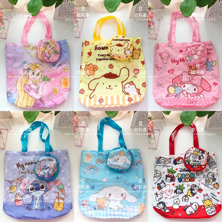 Wholesale Cartoon Large Capacity Eco-Friendly Bag Non-Woven Folding Shopping Bag (S) JDC-HD-OuLJ002