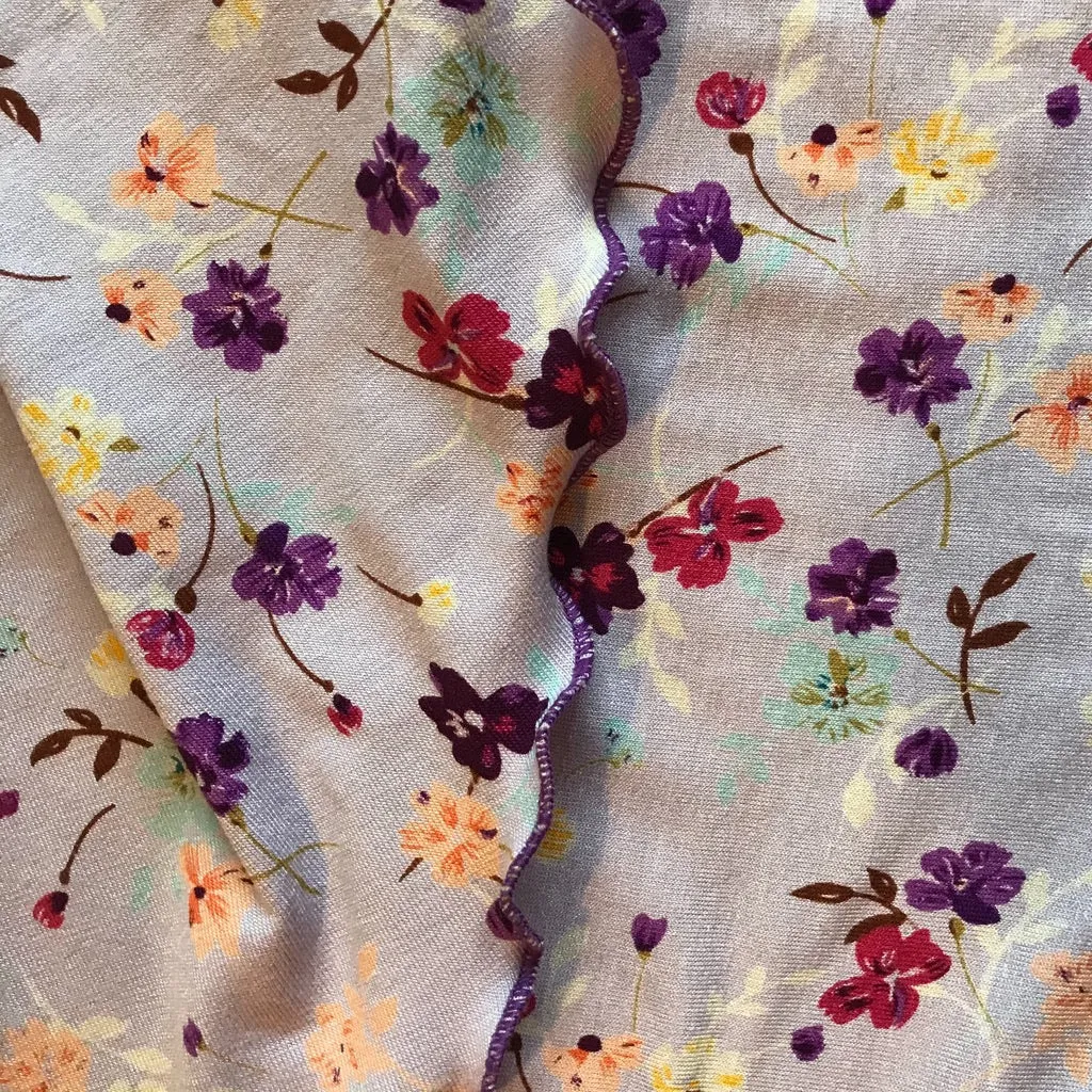 Women's Chemo Helen Lilac Floral Head Scarf